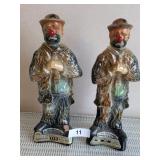 (2) Jim Beam Emmett Kelly Whiskey Decanters