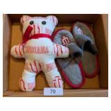 Hand Crafted IU Bear + IU Slippers -