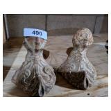 (2) Cast Iron Feet For Fireplace Grate