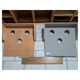 (2) Handcrafted Outdoor Game Boards
