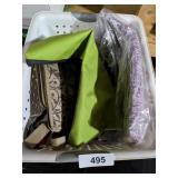 Plastic Basket w/ Tote Bags