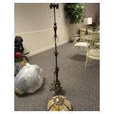 Heavy Cast Metal Floor Lamp w/