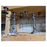 (2) Silver Plate Candelabras