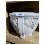 Concrete Planter & Clay Pots (Not Shown In Photo)