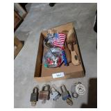 Padlocks, Music Theme Ashtrays, Shoe Stretchers &