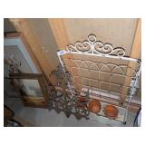 Patio Flower Pot Display, Metal Decor & Wall Art