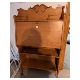Oak Drop Front Secretary