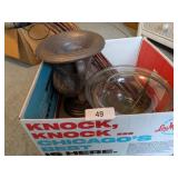 Large Ceramic Vase & Other Home Decor