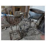 (3) Wire/Metal Plant Stands