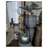 (4) Resin Flower Pots + (4) Smaller Pots &