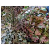 (2) Pottery Urns w/ Artificial Greenery