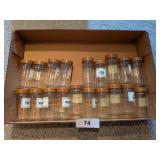 (19) Glass Spice Jars