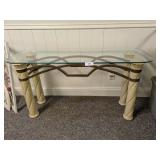 Glass Top Sofa Table