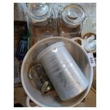 Clear Snap Ring Canisters, Strainer & Other
