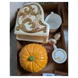 Ceramic Piano Trinket Box, Ceramic Pumpkin, +