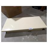 High Gloss Ivory Piano Bench -