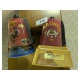 Mike Wayne & Ezra Brooks Shriners Hat Decanters -