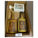 (2) Jim Beam & JW Dant Whiskey Decanters -