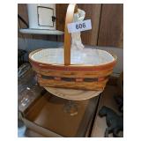 Longaberger Basket w/ Liner, Other Protectors &