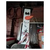 Handcrafted Wood Snowman