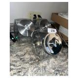 (2) Canisters w/ Brushed Nickel Lids -