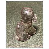 Glass Dog Candy Holder