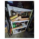 White Plastic Portable Shelf