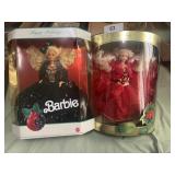 (2) Holiday Barbies 1993 & 1991