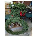 (8) 15" Christmas Wreaths &