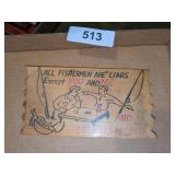 Novelty Fishing Plaque