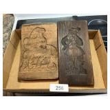 Carved Wooden Food Molds