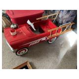 Restored Pedal Car Fire Truck w/