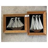 (2) Ship String Wall Art