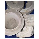 Pottery Molds in Tote w/ Lid