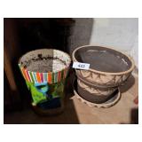 (2) Flower Pots