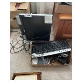 Dell Monitor, Keyboard, Mouse, Cords & Blank CDs