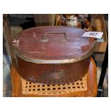 Primitive Oval Box, Possibly for Sewing