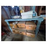 Blue Garage Work Bench