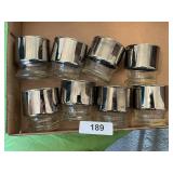 Mercury Style Juice Glasses Circa 1970