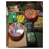 Assorted Advertising Tins
