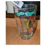 Glass w/ Tom & Huck on it