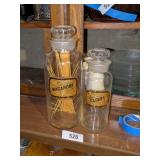 (2) Glass Jars w/ Lids