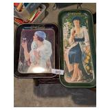 (2) Modern Coca-Cola Trays