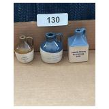 (3) Uhl Mini Jugs