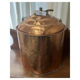Round Copper Boiler w/ Brass Screw on Top