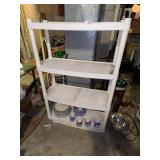 White Plastic Shelf Unit