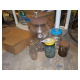 Assorted Old Jars + Some Nuts & Bolts