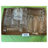 (7) On the Rocks Glasses & (5) Beer Glasses &