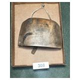Hand Carved Cow Bell