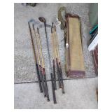 Vintage Golf Clubs w/ Bag